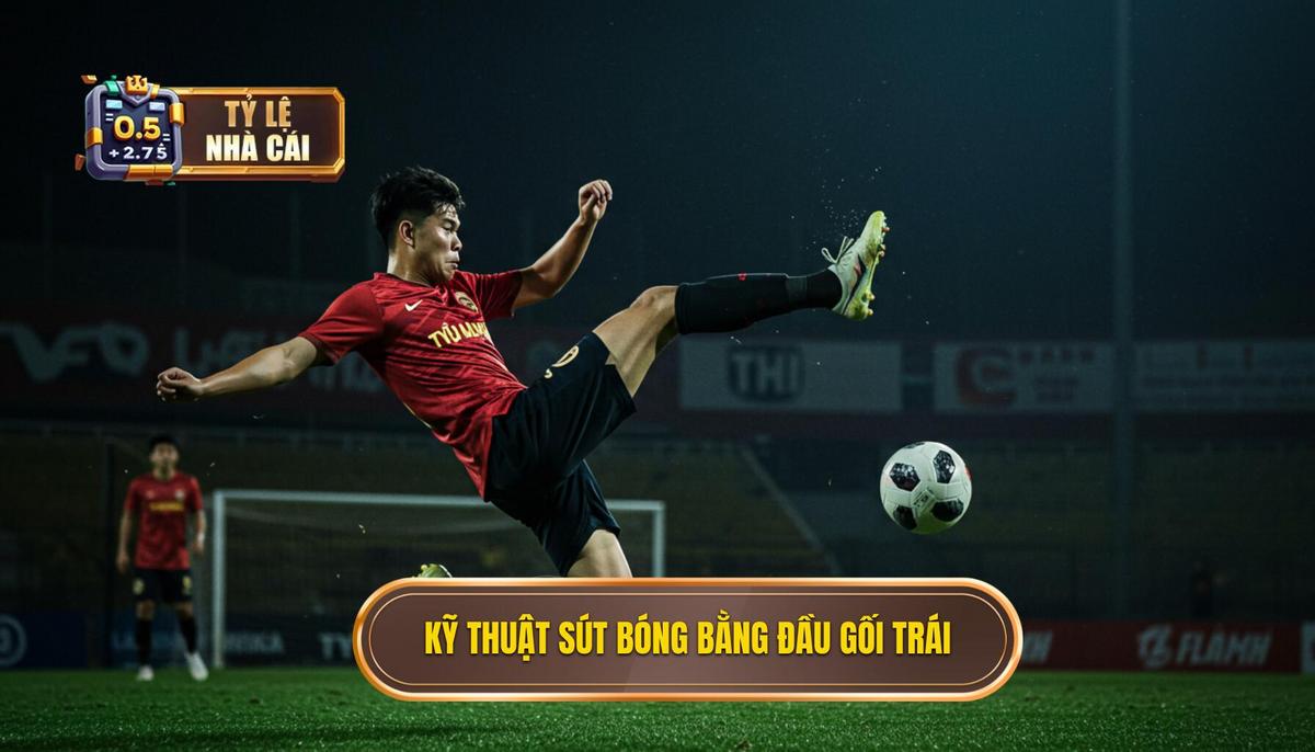 Kỹ thuật sút bóng bằng đầu gối trái