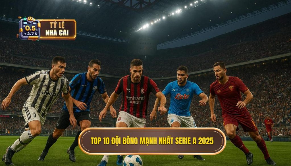 Top 10 đội bóng mạnh nhất Serie A 2025