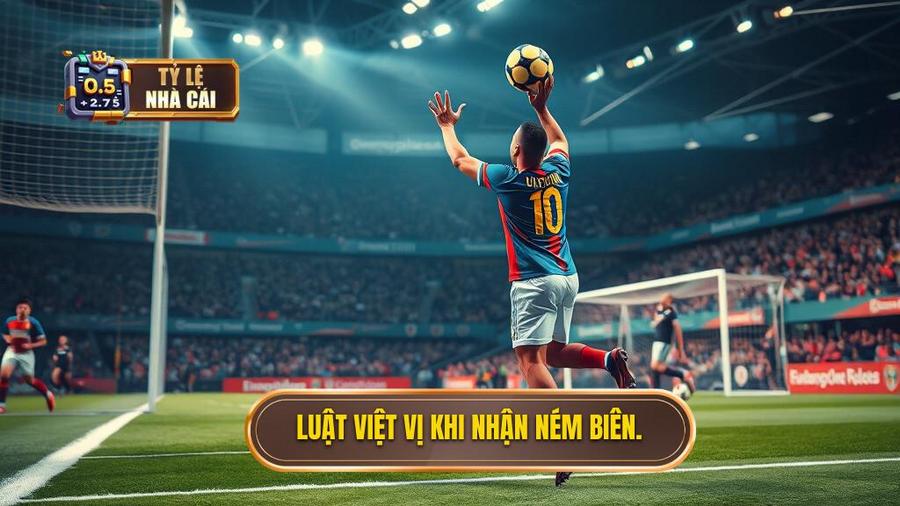 1. Luật việt vị khi nhận ném biên.
