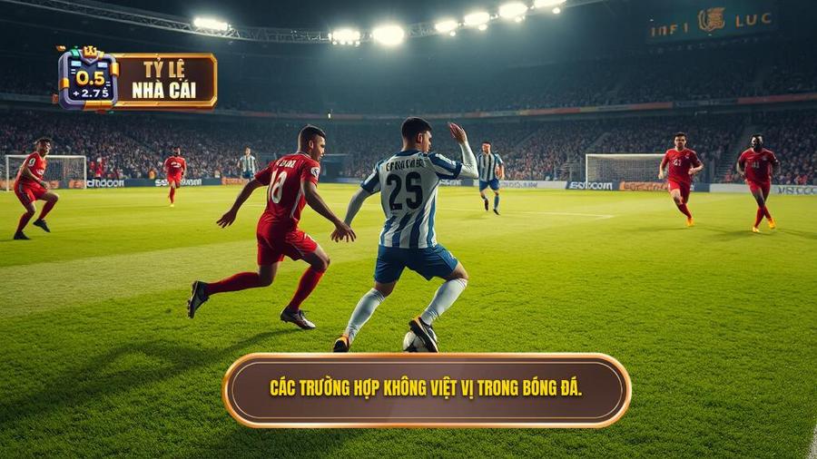 2. Các trường hợp không việt vị trong bóng đá.