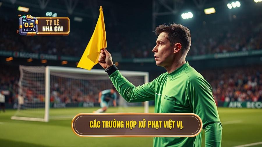 3. Các trường hợp xử phạt việt vị.