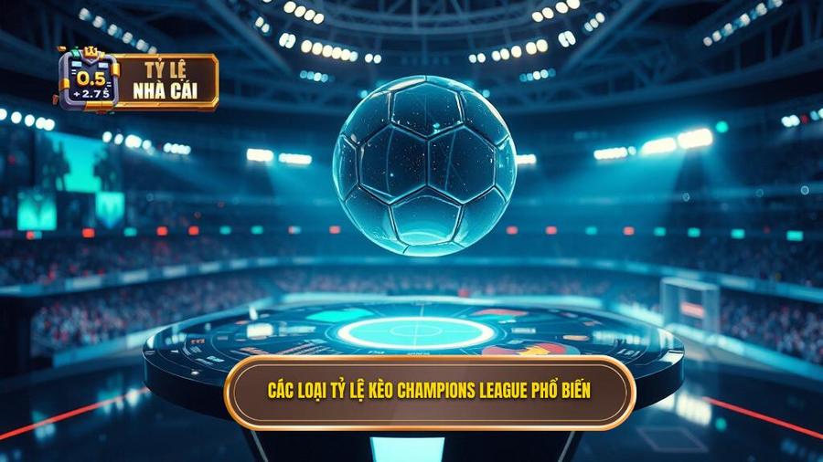 Các loại tỷ lệ kèo Champions League phổ biến