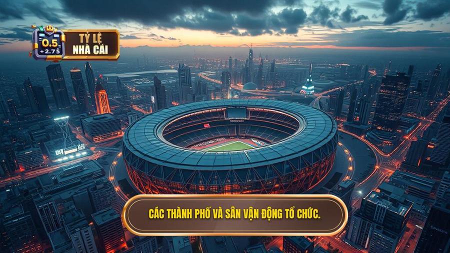  Các thành phố và sân vận động tổ chức