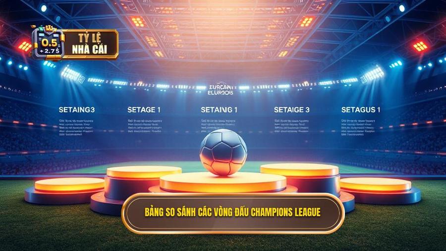 Bảng so sánh các vòng đấu Champions League
