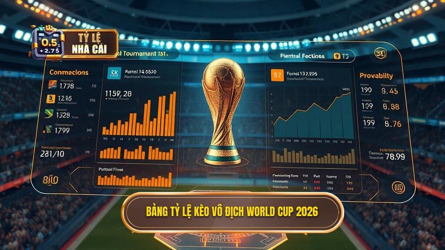 Bảng tỷ lệ kèo vô địch World Cup 2026