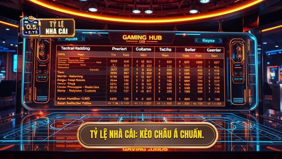 Tỷ lệ nhà cái Kèo châu Á chuẩn.