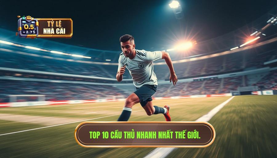 Top 10 cầu thủ nhanh nhất thế giới